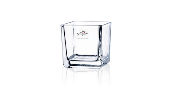 TEELICHTGLAS - Transparent, Basics, Glas (8/8/8cm) - Ambia Home