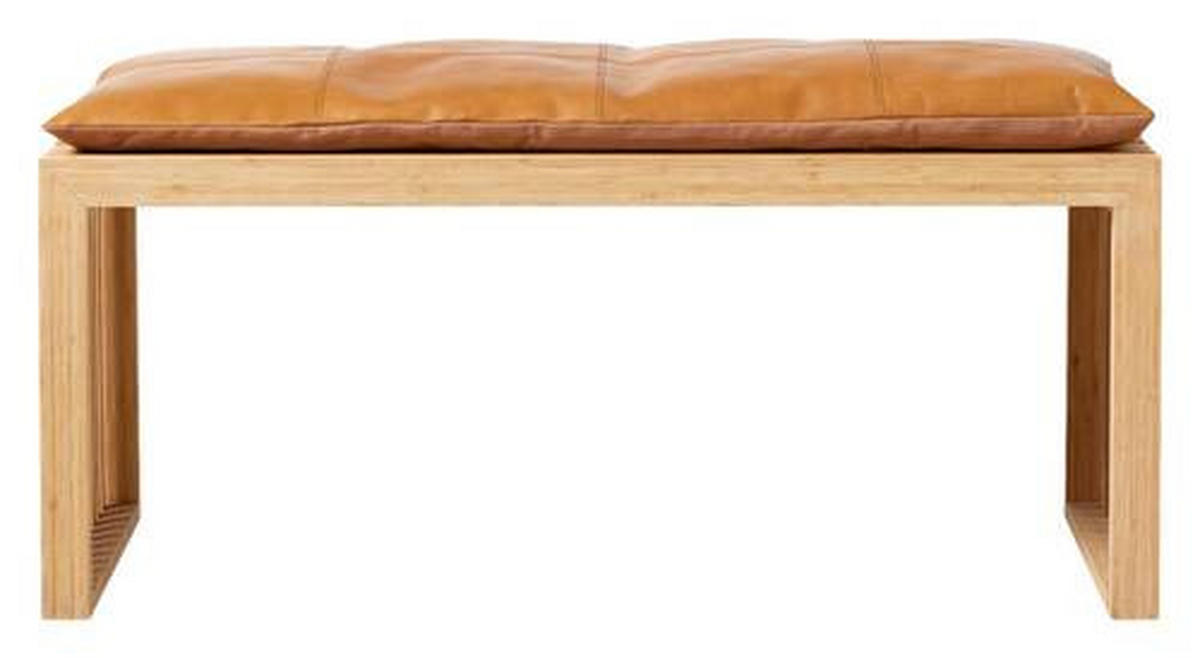 BANKAUFLAGE  - Braun, Design, Leder (104/3/35cm) - MID.YOU