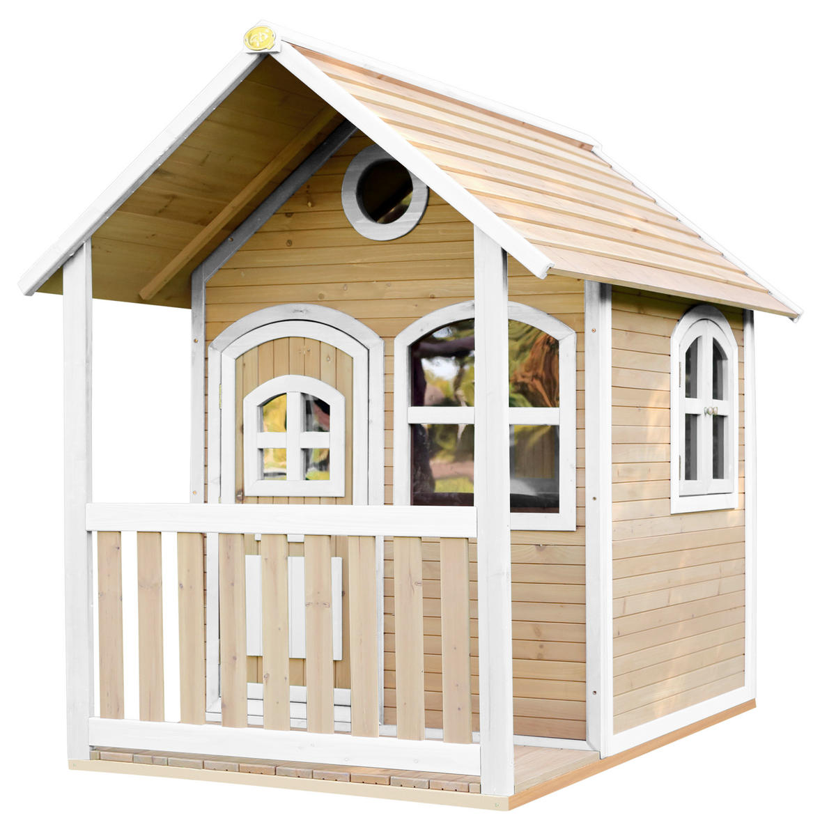 SPIELHAUS ALEX 137/178/191 cm axi  - Braun/Weiß, Basics, Holz (137/178/191cm) - Ambia Garden