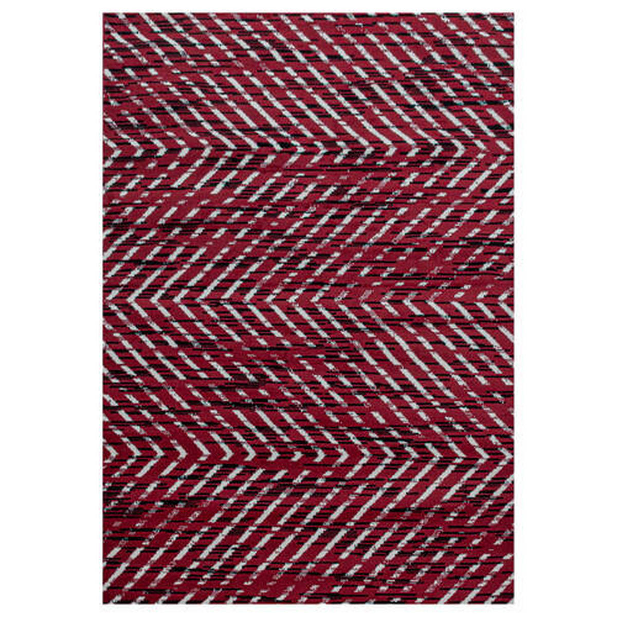 WEBTEPPICH 140/200 cm Base Red Rot  - Rot, Design, Textil (140/200cm)