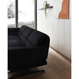 ECKSOFA  in Flachgewebe Schwarz  176-217/279-327 cm  - Schwarz, Design, Textil/Metall (176-217/279-327cm) - Dieter Knoll