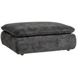 HOCKER Struktur Schwarz  - Schwarz, KONVENTIONELL, Kunststoff/Textil (115/42/85cm) - Hom`in