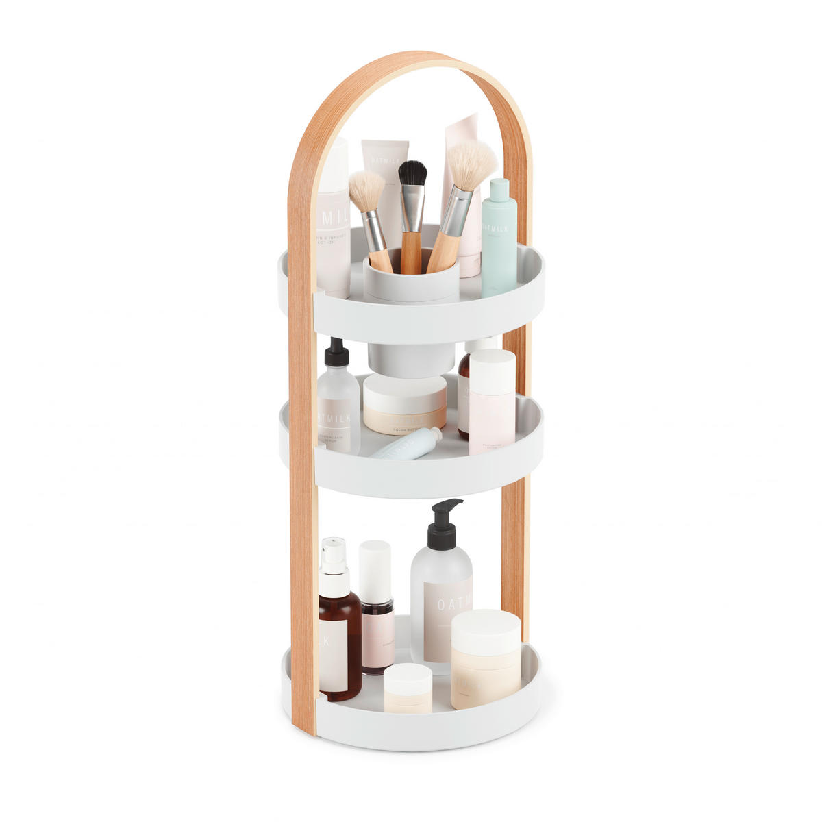ORGANIZATOR ZA KOZMETIKU  prirodne boje, bijela  BELLWOOD  - bijela/prirodne boje, Basics, plastika (20/50/20cm) - Umbra