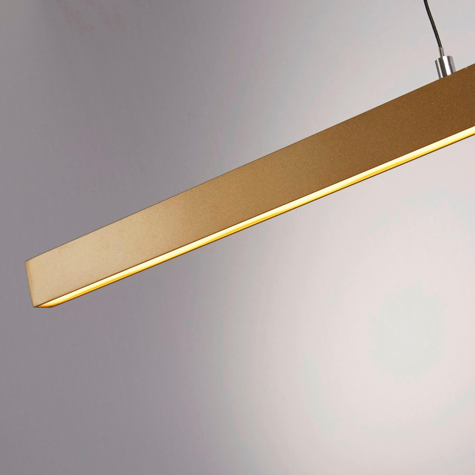 LED-PENDELLAMPA Leyla Pendant 10/7,5/101.5 cm  - guldfärgad, Basics, metall (10/7,5/101.5cm)