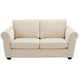 2,5-SITZER  in Chenille Beige  - Beige/Schwarz, KONVENTIONELL, Kunststoff/Textil (196/88/86cm) - Carryhome