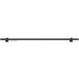 VORHANGSTANGENSET 160 cm  - Schwarz, Design, Metall (160cm) - Homeware
