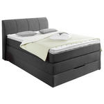 BOXSPRINGBETT 140/200 cm  in Anthrazit  - Anthrazit, KONVENTIONELL, Textil (140/200cm) - Carryhome