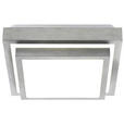 LED-DECKENLEUCHTE 30/30 cm   - Alufarben/Weiß, Basics, Kunststoff/Metall (30/30cm) - Novel