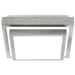 LED-DECKENLEUCHTE 30/30 cm   - Alufarben/Weiß, Basics, Kunststoff/Metall (30/30cm) - Novel
