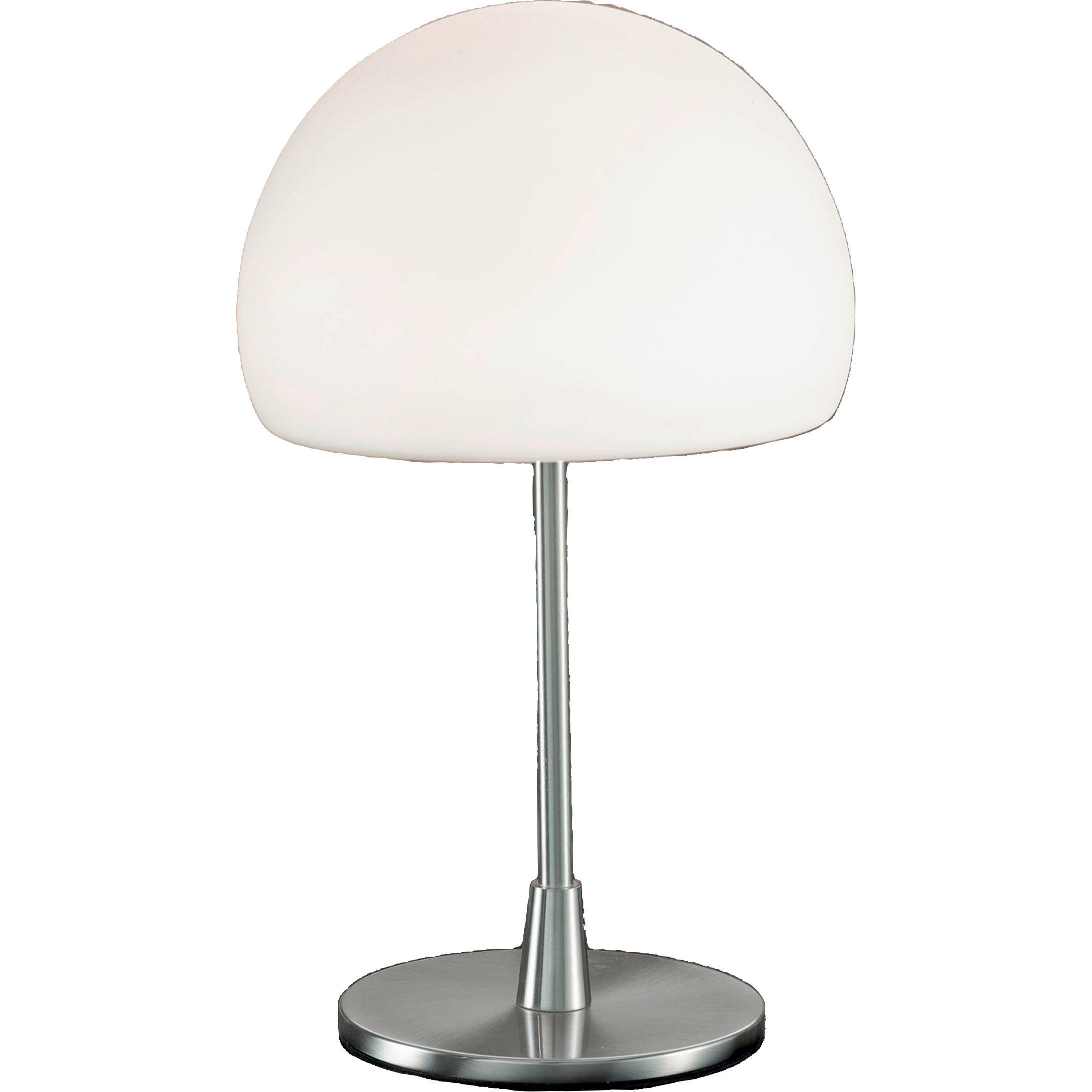 TISCHLEUCHTE Gaia 14/35 cm   - Weiß/Nickelfarben, Design, Glas/Metall (14/35cm) - Fabas Luce