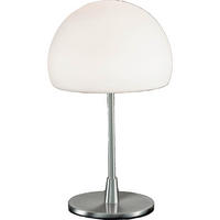 TISCHLEUCHTE Gaia 14/35 cm   - Weiß/Nickelfarben, Design, Glas/Metall (14/35cm) - Fabas Luce