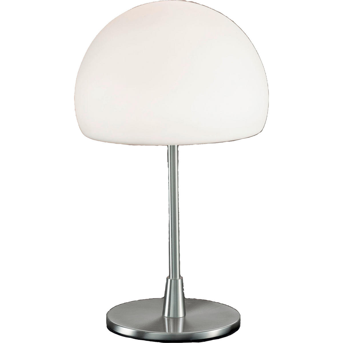 TISCHLEUCHTE Gaia 14/35 cm   - Weiß/Nickelfarben, Design, Glas/Metall (14/35cm) - Fabas Luce