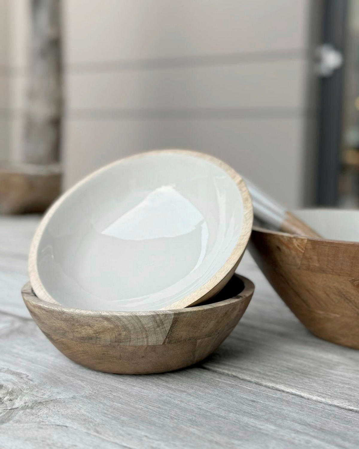 SCHALE Ganzjährlich   - Greige/Naturfarben, Basics, Holz/Stein (20/6,5cm) - FYNCH-HATTON