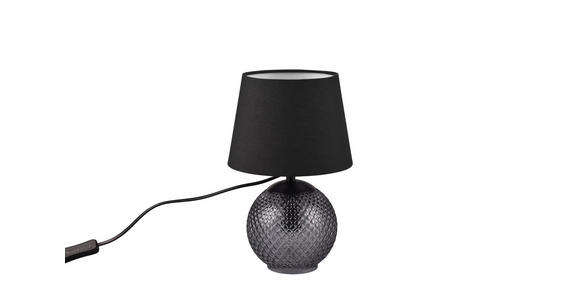 TISCHLEUCHTE 18/29 cm   - Schwarz, Basics, Glas/Textil (18/29cm) - Novel