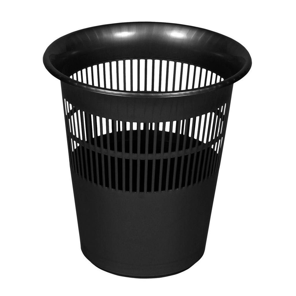 Papierkorb Jasper Graphit Kunststoff D: 29 cm Gitterkorb