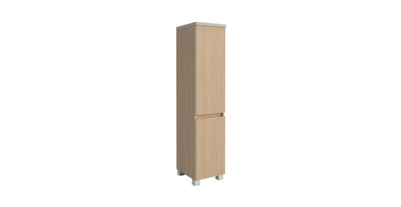 MIDISCHRANK 30/131/35 cm - Sandfarben/Eichefarben, KONVENTIONELL, Holzwerkstoff/Kunststoff (30/131/35cm) - Xora