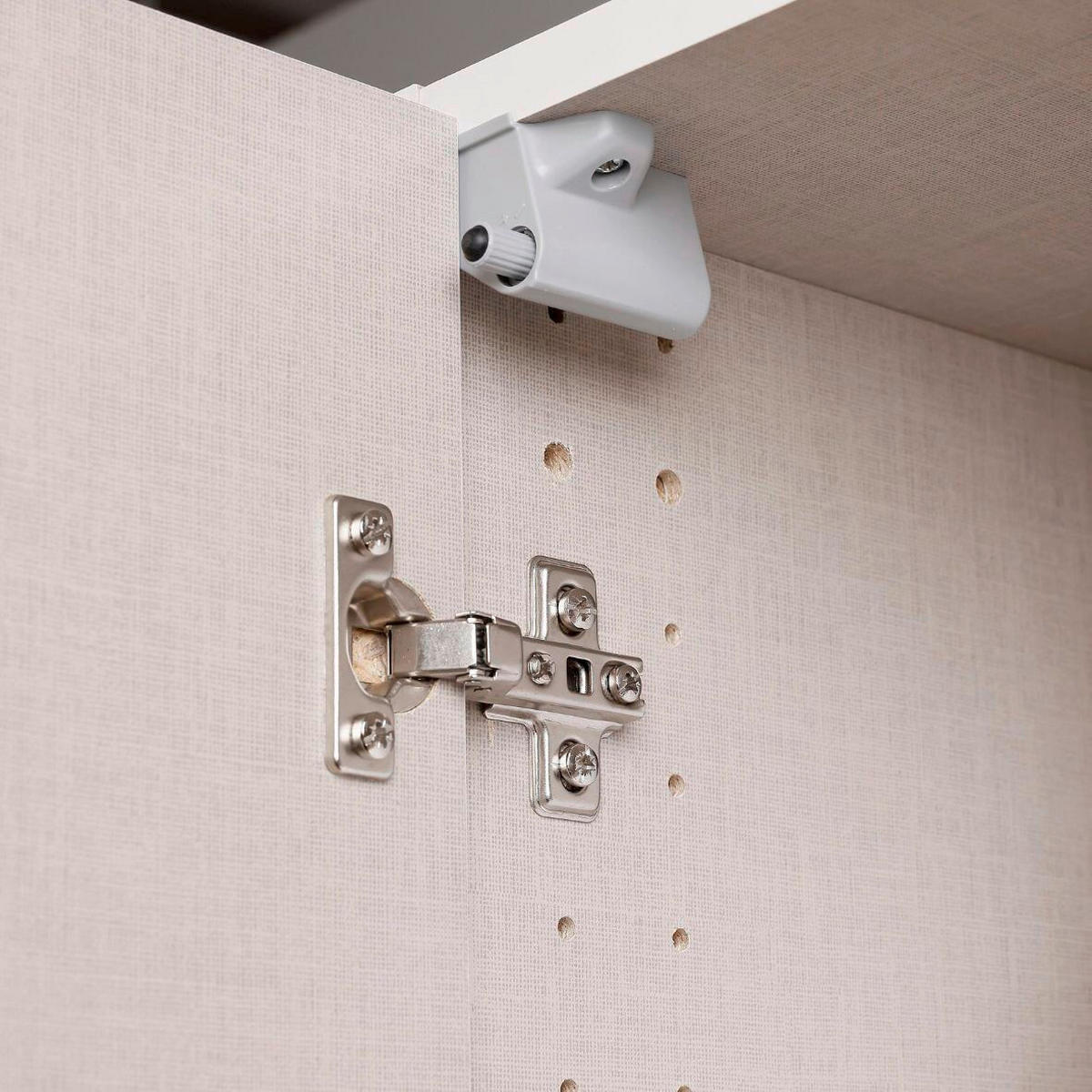 GARDEROB MED GÅNGJÄRN 91/197/54 cm 2-dörrar - champagne/grå, Modern, metall/trämaterial (91/197/54cm) - Rauch Möbel