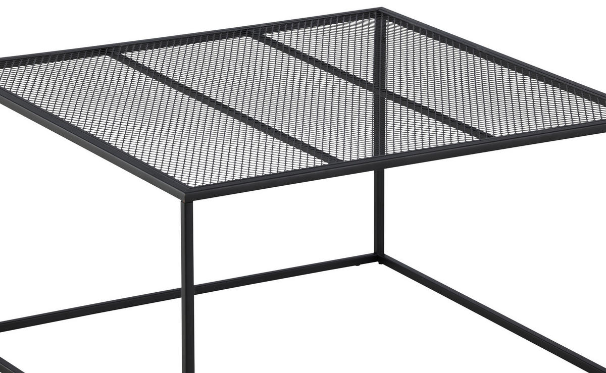 SOFFBORD i metall 80/80/45 cm  - svart, Design, metall (80/80/45cm) - Livetastic
