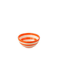 SCHÜSSEL  - Weiss/Orange, Basics, Keramik (14/14/6,5cm)