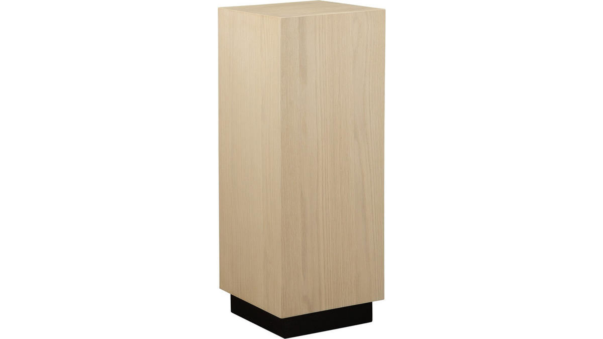 BLOMPIEDESTAL i trä    - vit/svart, Design, trä (30/80/30cm) - Best Price