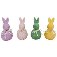 DEKOHASE - Pink/Gelb, LIFESTYLE, Keramik/Textil (7,5/15cm)