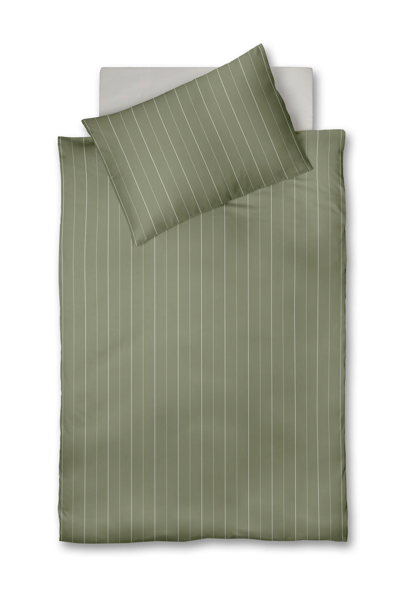 POVLEČENÍ, flanel, šalvějově zelená, 140/200 cm - šalvějově zelená, Basics, textil (140/200cm) - Fleuresse