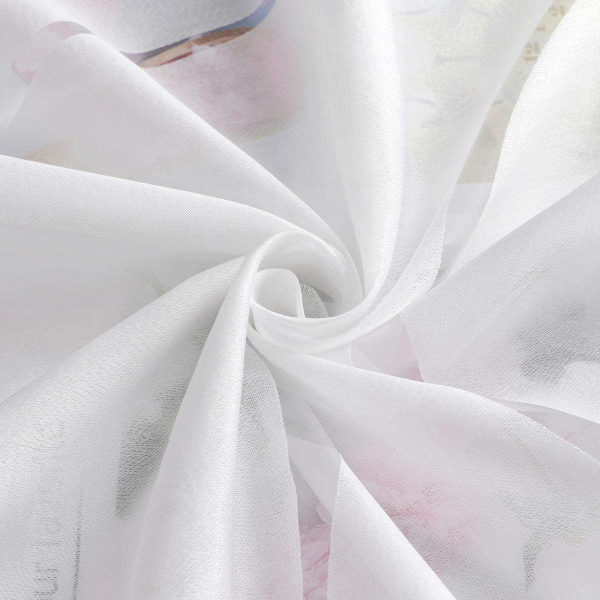 FLÄCHENVORHANG   transparent   57/175 cm  - Weiß Hochglanz, Basics, Textil (57/175cm) - Joyswahl