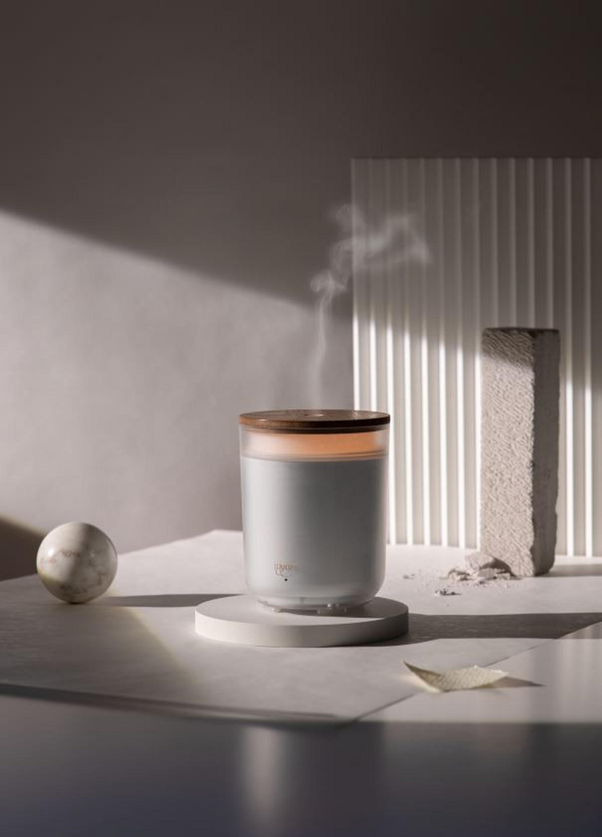 DIFFUSER Air Sonic  - Weiß, Basics (13,5/13,4/15,8cm) - Ipuro