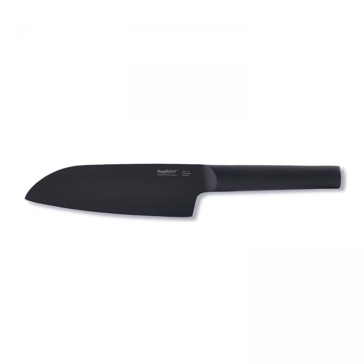 NOŽ SANTOKU   30/5/2 cm           nerjaveče jeklo - črna, Basics, kovina (30/5/2cm) - BergHOFF