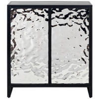 KOMMODE  in 80/88/31 cm  - Silberfarben/Schwarz, Design, Metall (80/88/31cm) - MID.YOU