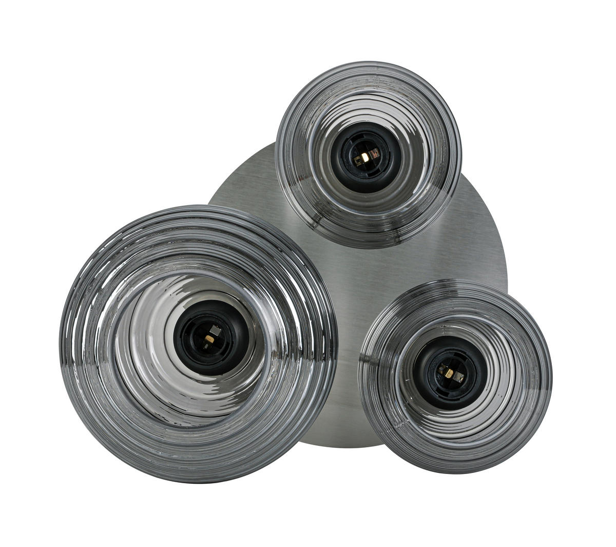 DECKENLEUCHTE  39,5/38,17 cm    - Chromfarben/Nickelfarben, Trend, Glas/Metall (39,5/38,17cm) - Collett's Monde