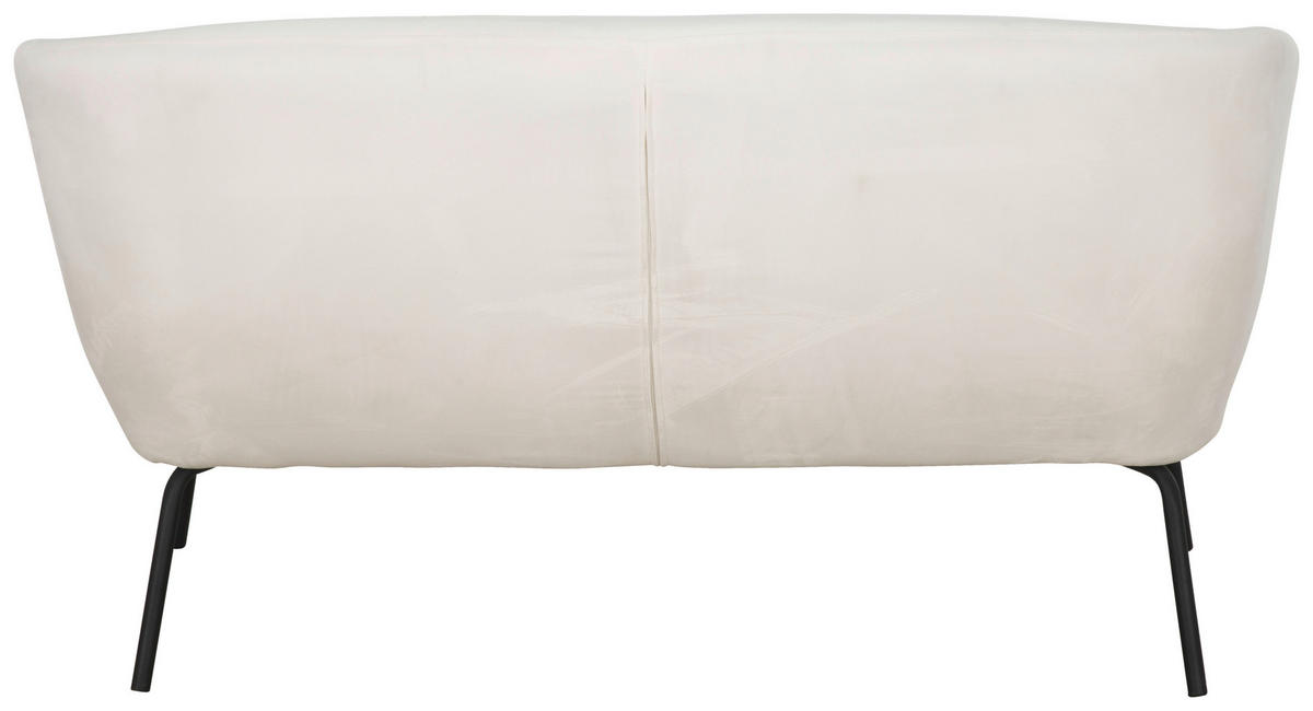 KÜCHENSOFA  - Schwarz/Weiß, MODERN, Textil/Metall (148/77/73cm) - P & B