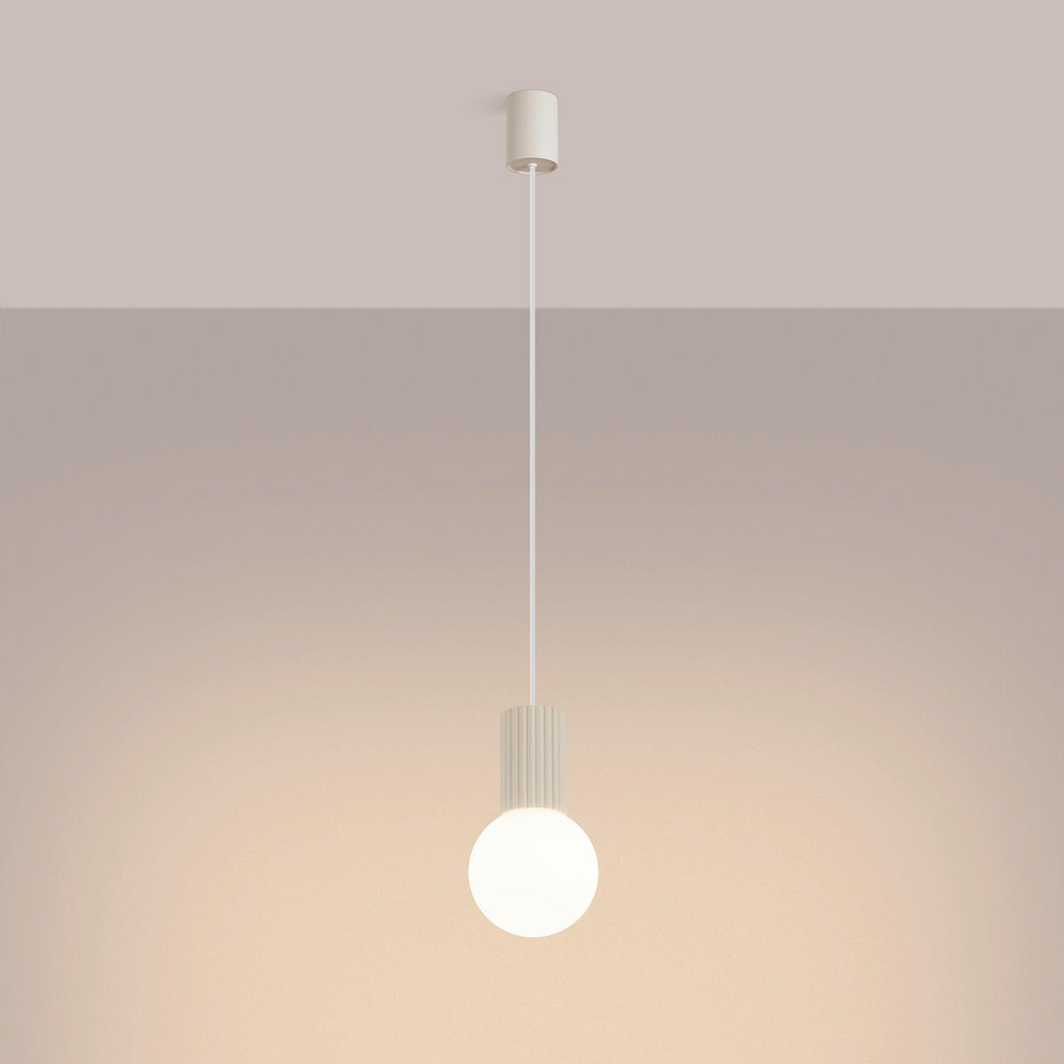 PENDELLEUCHTE Halo 12/12/120 cm  - Perlmutt, KONVENTIONELL, Metall (12/12/120cm)