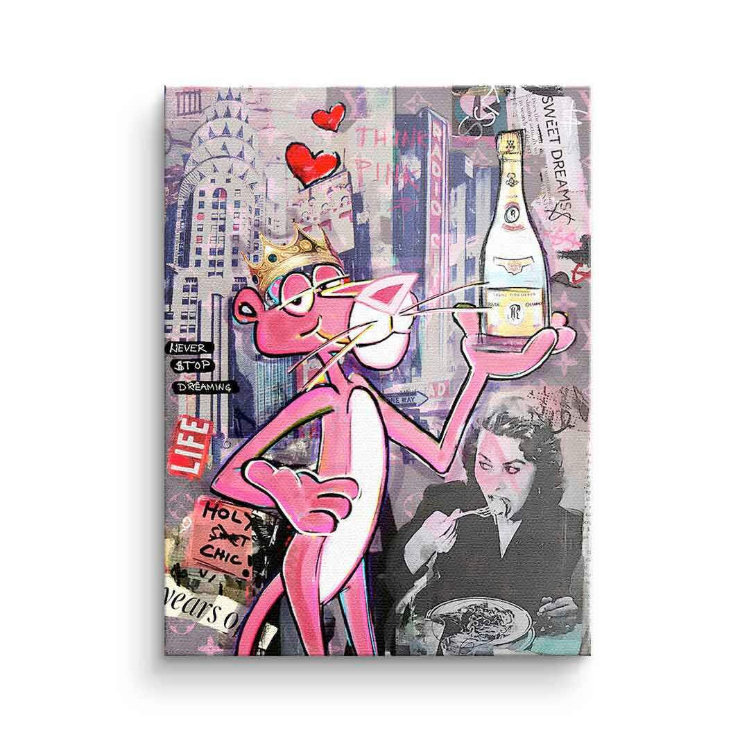 XXXLutz Leinwandbild Pink Panther Cristal Mehrfarbig