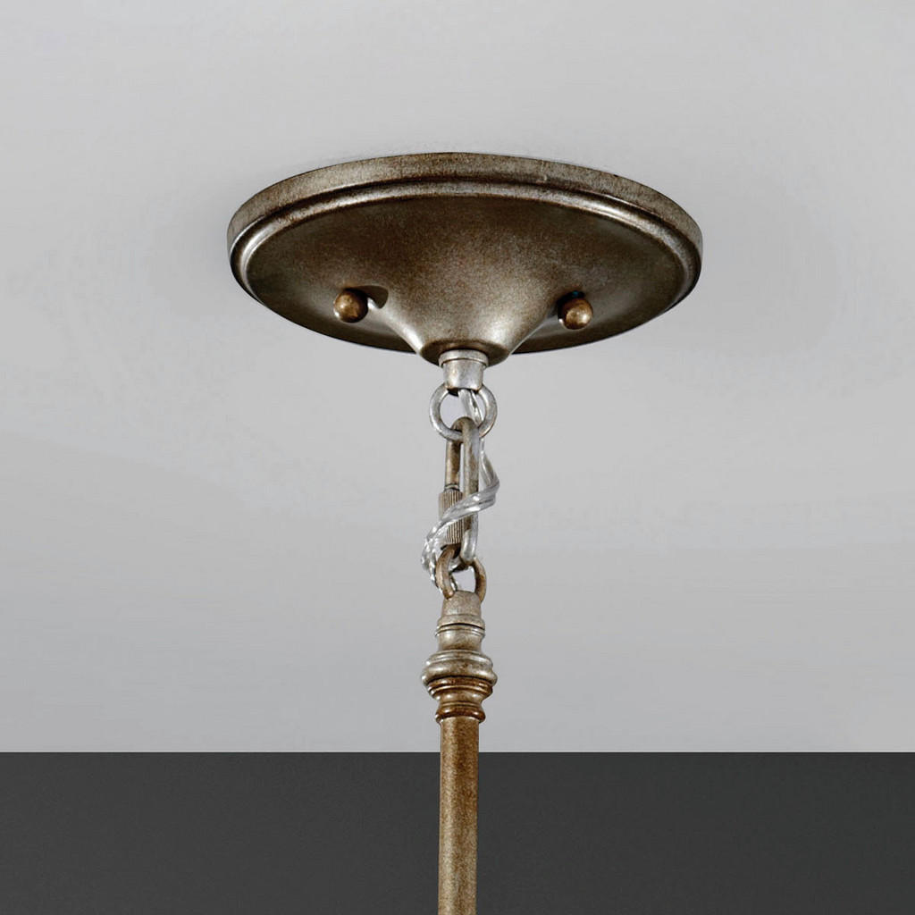 Thumbnail - Elstead Lighting Hängeleuchte Elstead Lucia, Silber, Metall, Glas, Textil, 50.5 cm, Grüner Punkt, RoHS, Lampen & Leuchte...