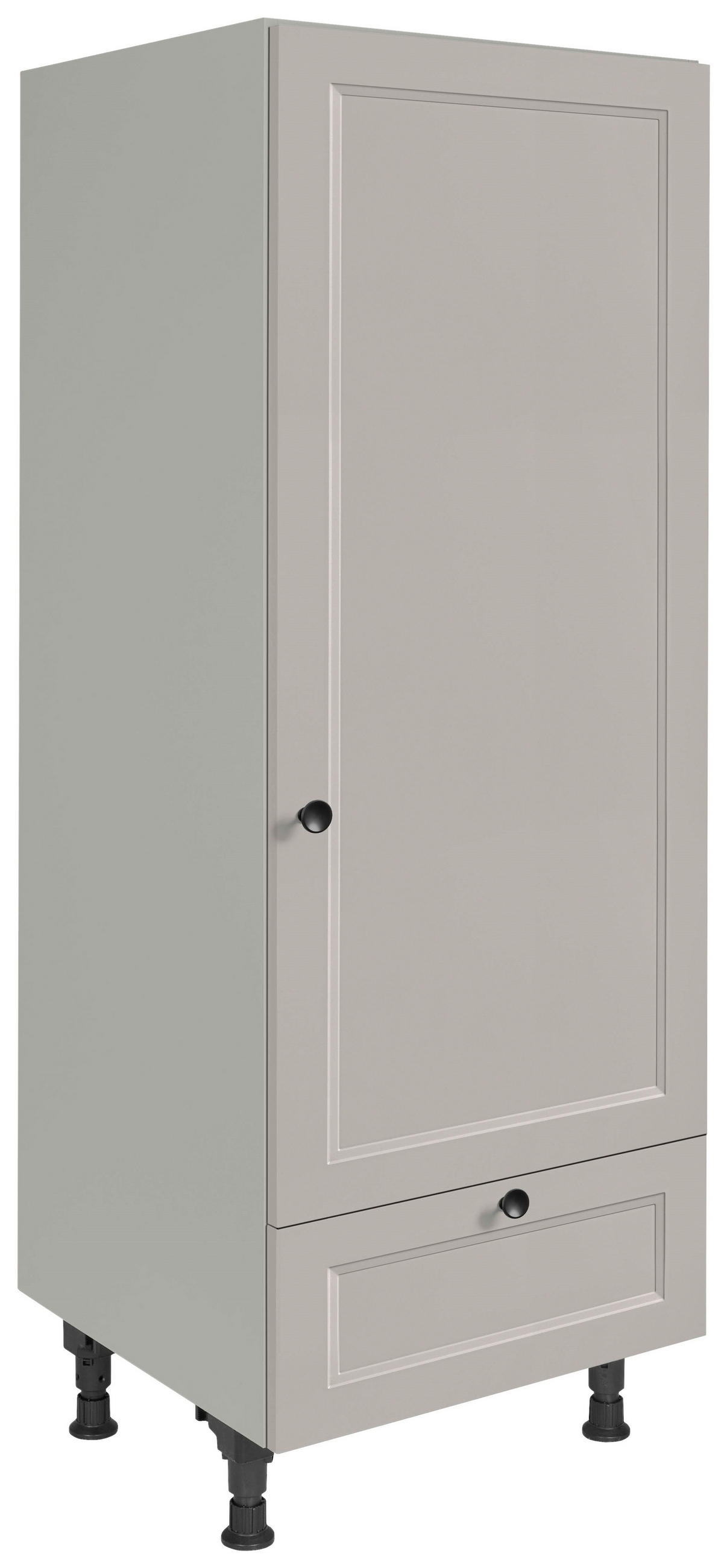 GERÄTEUMBAUSCHRANK 60/168/58 cm  in Grau  - Schwarz/Grau, MODERN, Holzwerkstoff/Metall (60/168/58cm) - Nobilia