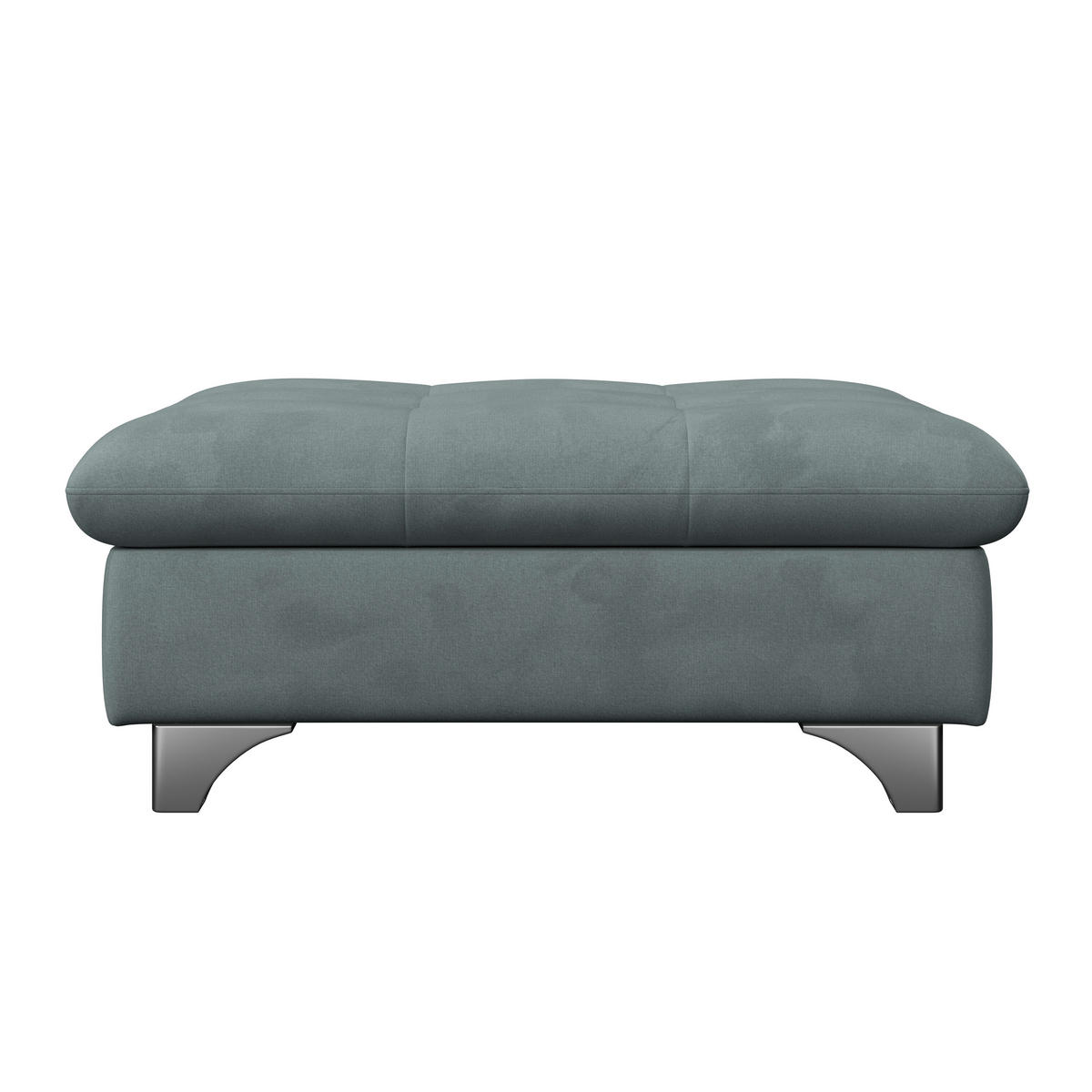 HOCKER Chenille Mintgrün  - Chromfarben/Mintgrün, KONVENTIONELL, Textil/Metall (108/46/108cm) - Livetastic