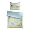 BABYBETTWÄSCHESET 100/135 cm  - Weiss/Grün, Basics, Textil (100/135cm) - Patinio