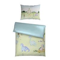 BABYBETTWÄSCHESET 100/135 cm  - Weiss/Grün, Basics, Textil (100/135cm) - Patinio