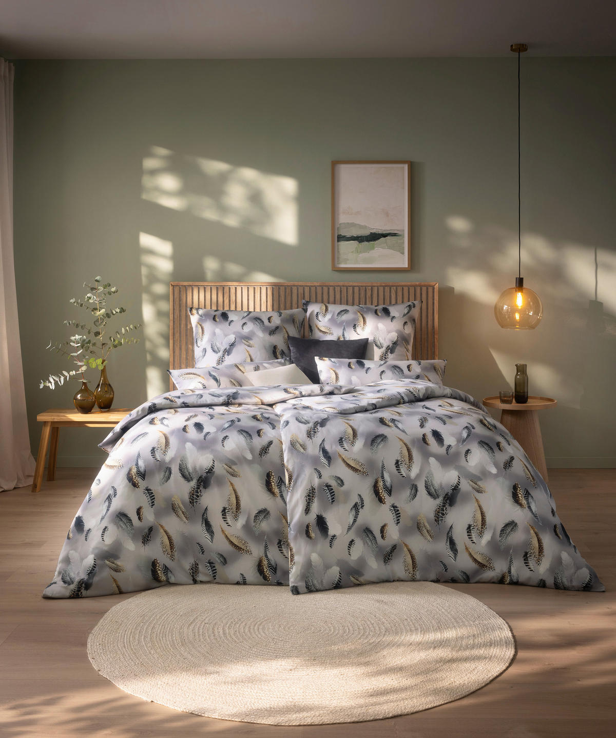 BETTWÄSCHE Luxury Satin 135/200 cm  - Grau, Design, Textil (135/200cm) - Estella