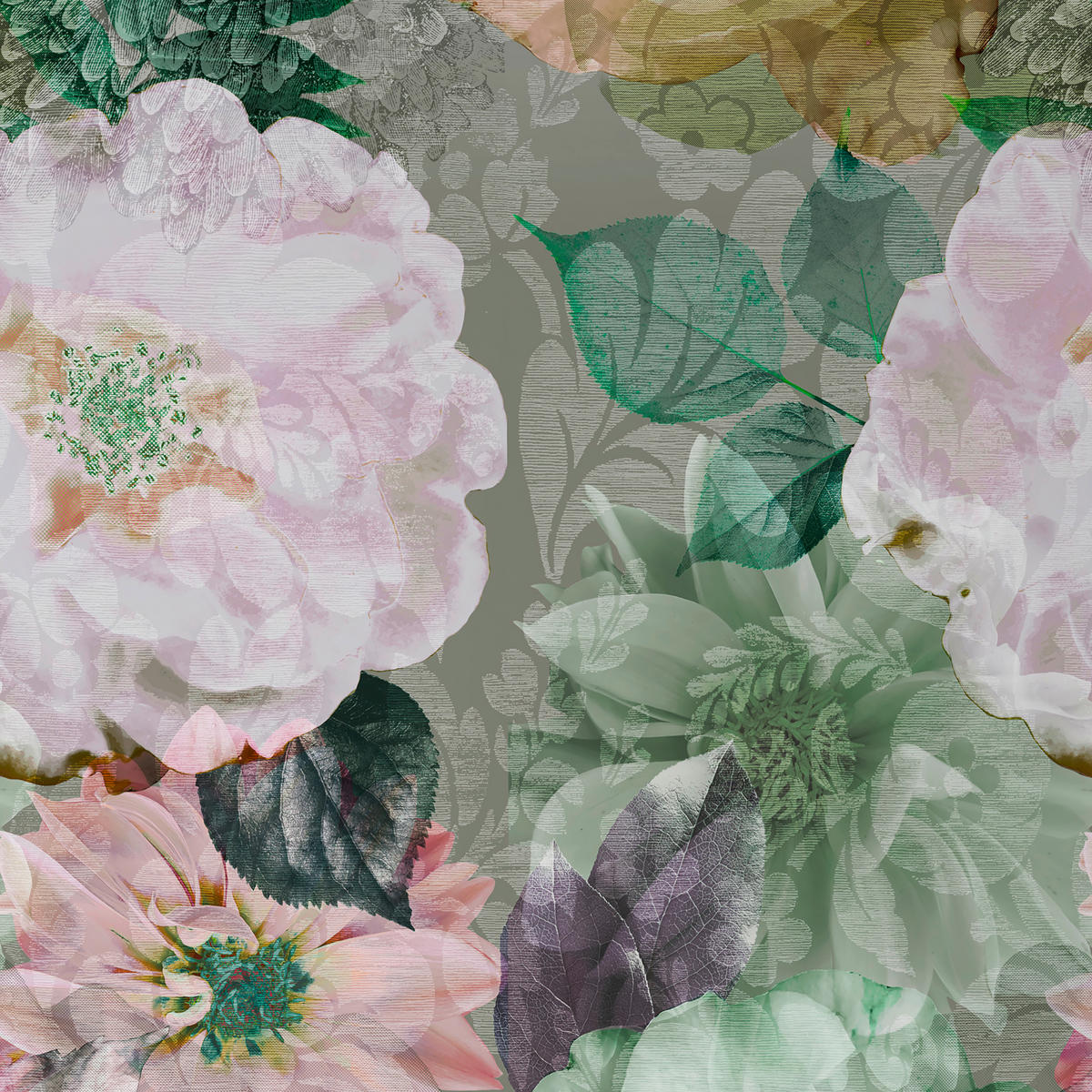 WENDEBETTWÄSCHE Satin 135/200 cm  - Pastellgrün, Textil (135/200cm) - Novel