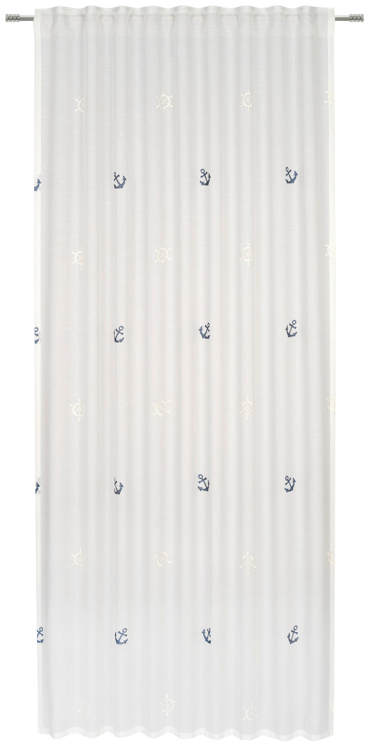 GOTOVA ZAVESA plava - plava, tekstil (140/245cm) - Esposa