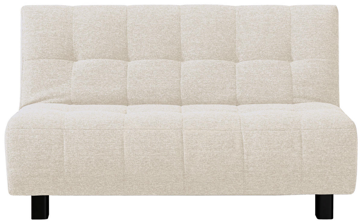 SCHLAFSOFA Naturfarben  - Schwarz/Naturfarben, Design, Textil/Metall (145/92/102cm) - Novel