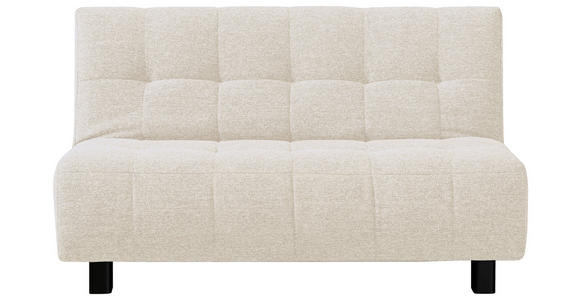 SCHLAFSOFA Naturfarben - Schwarz/Naturfarben, Design, Textil/Metall (145/92/102cm) - Novel