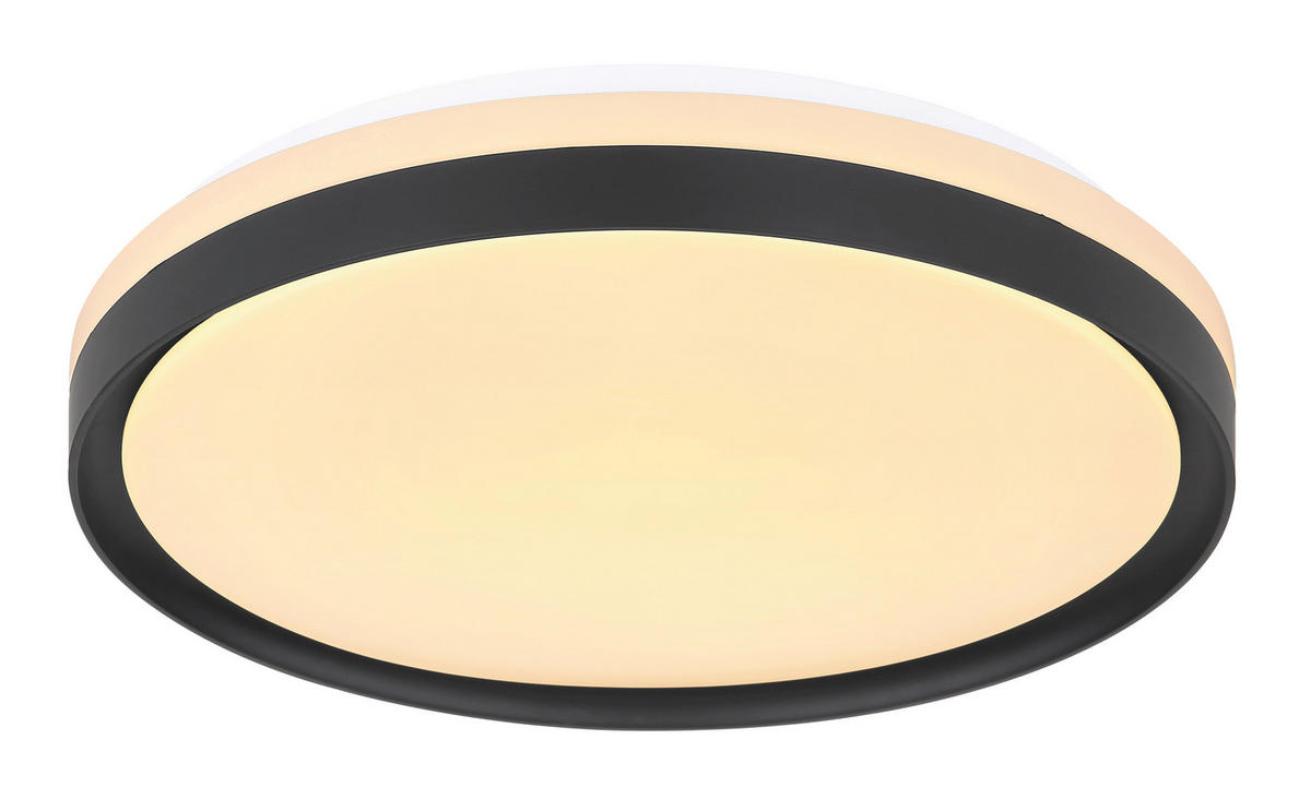 LED-DECKENLEUCHTE 18 W  39/8 cm    - Weiss/Opal, Design, Kunststoff/Metall (39/8cm) - Globo