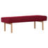 HOCKERBANK in Holz, Textil Rot - Buchefarben/Rot, KONVENTIONELL, Holz/Textil (160/50/46cm) - Cantus HOCKERBANK in Holz, Textil Rot - Buchefarben/Rot, KONVENTIONELL, Holz/Textil (160/50/46cm) - Cantus