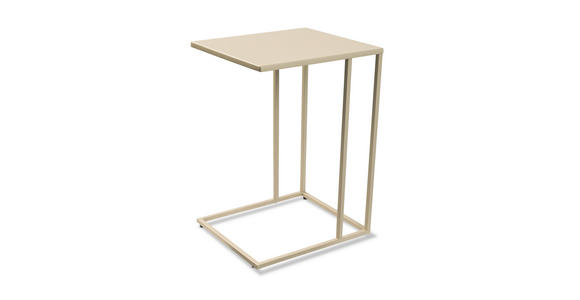 BEISTELLTISCH 43/38/62 cm Creme rechteckig  - Creme, Basics, Metall (43/38/62cm) - Xora