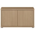 GARDEROBENBANK - Eichefarben/Grau, MODERN, Kunststoff (74,5/41,5/34,9cm) - Carryhome