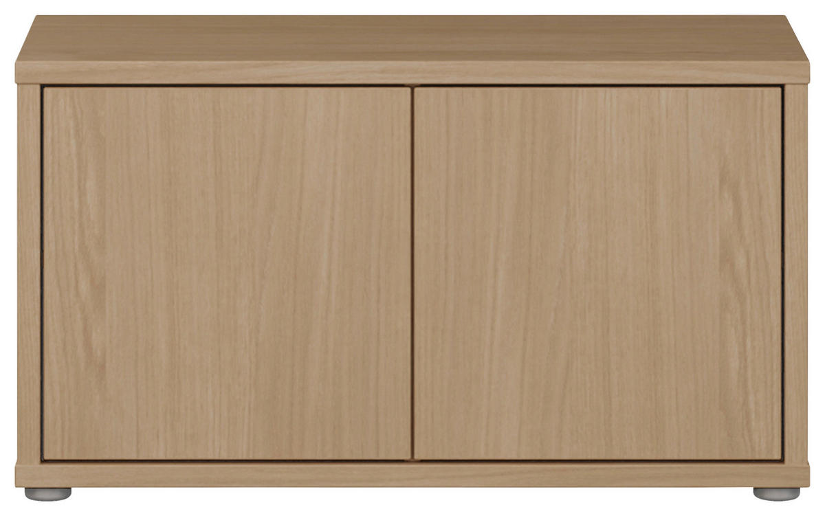 GARDEROBENBANK - Eichefarben/Grau, MODERN, Kunststoff (74,5/41,5/34,9cm) - Carryhome