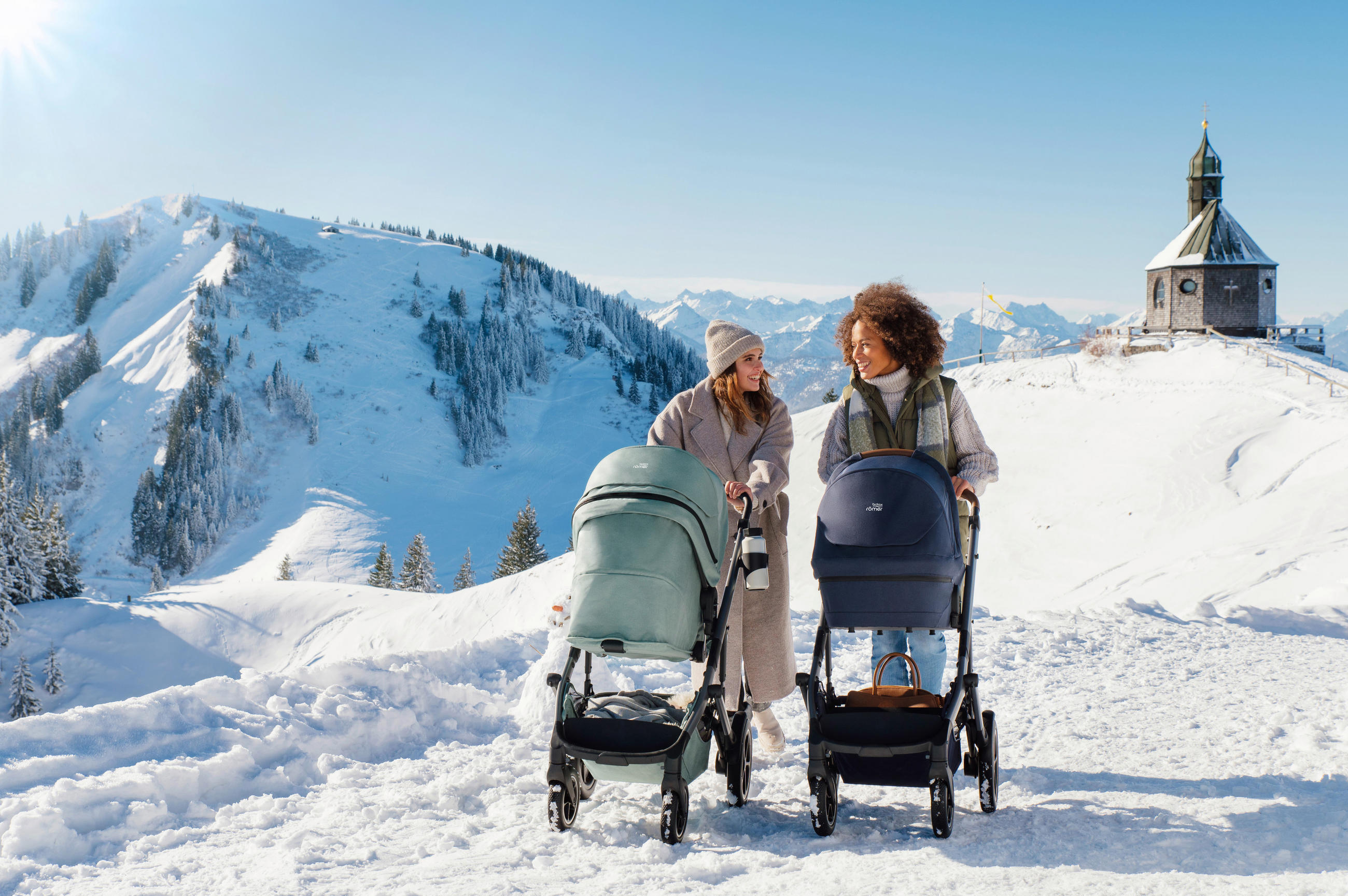 KINDERWAGEN Smile 5Z  - Hellgrau/Dunkelblau, Basics, Textil/Metall (57/112/97,7cm) - Britax Römer